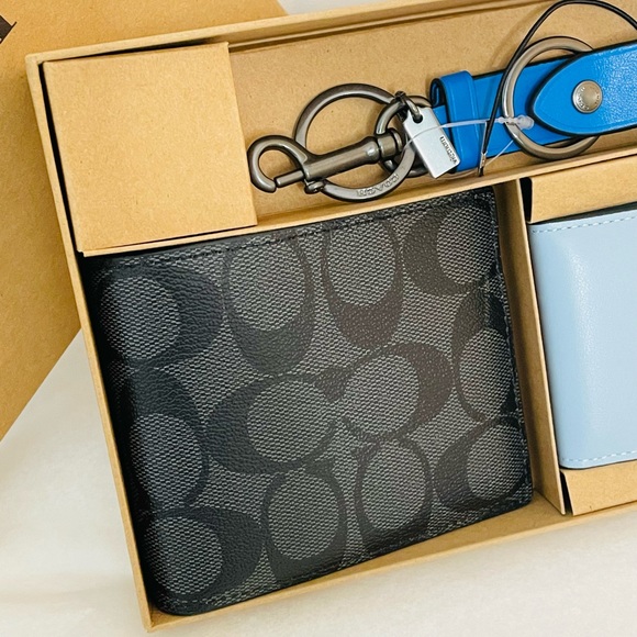 NWT Coach Men’s 3 in-1 Wallet boxed Gift set - Picture 5 of 9